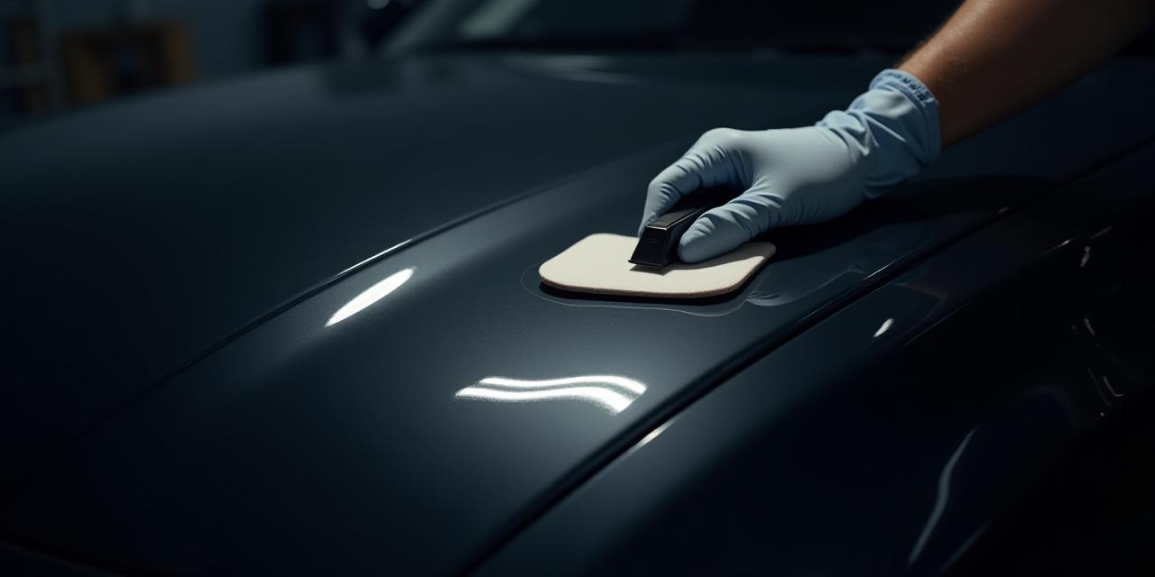 Application de coating céramique liquide sur capot